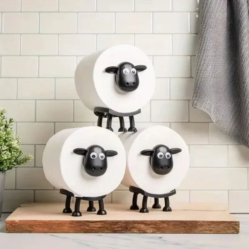 Whimsical Sheep Bathroom Storage Stand