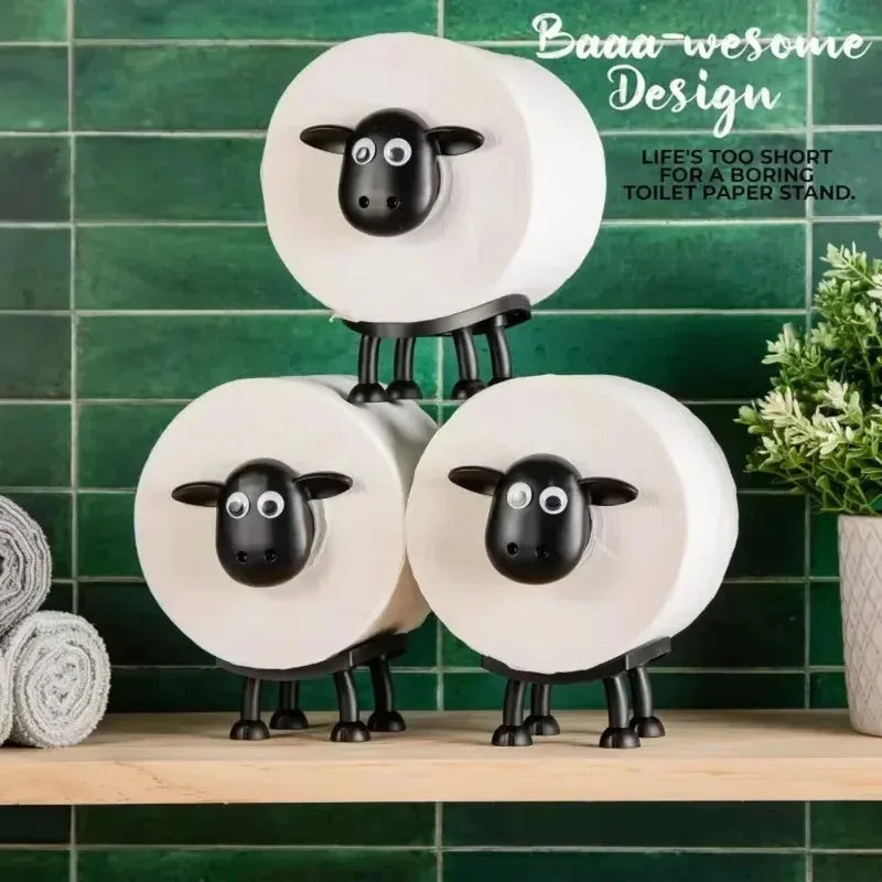 Whimsical Sheep Bathroom Storage Stand